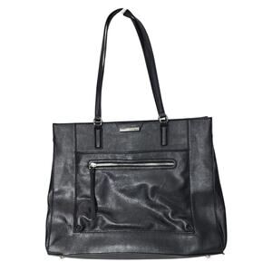 Nine West 'Just Zip It' Large Black Tote, Floral, Computer Business Shoulder Bag